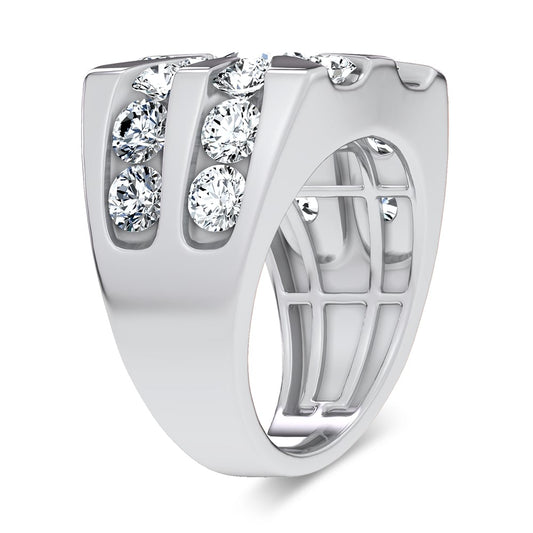 5.00 ct Men's Lab Grown Diamond Ring in 14K Gold