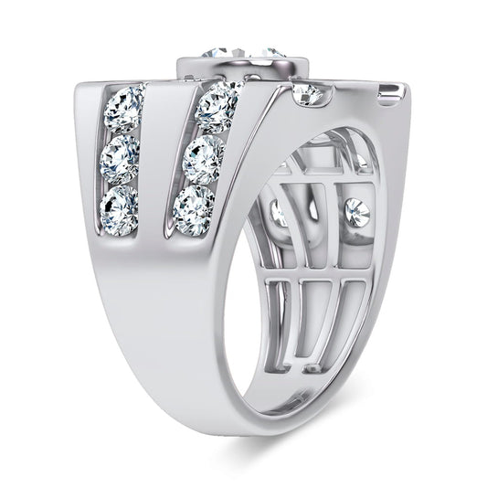 4.49 ct Men's Lab Grown Diamond Ring in 14K Gold