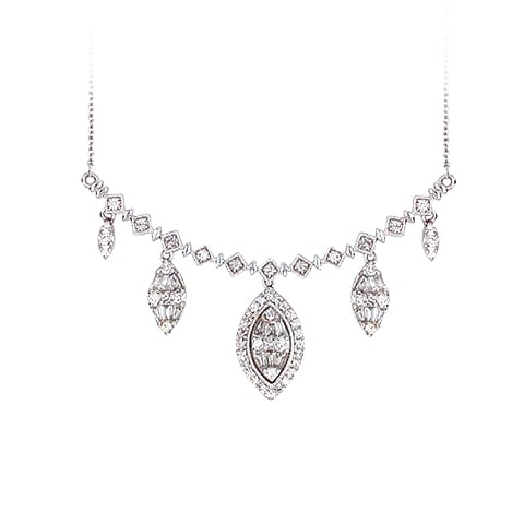 0.83 ct Diamond Necklace in 14K Gold
