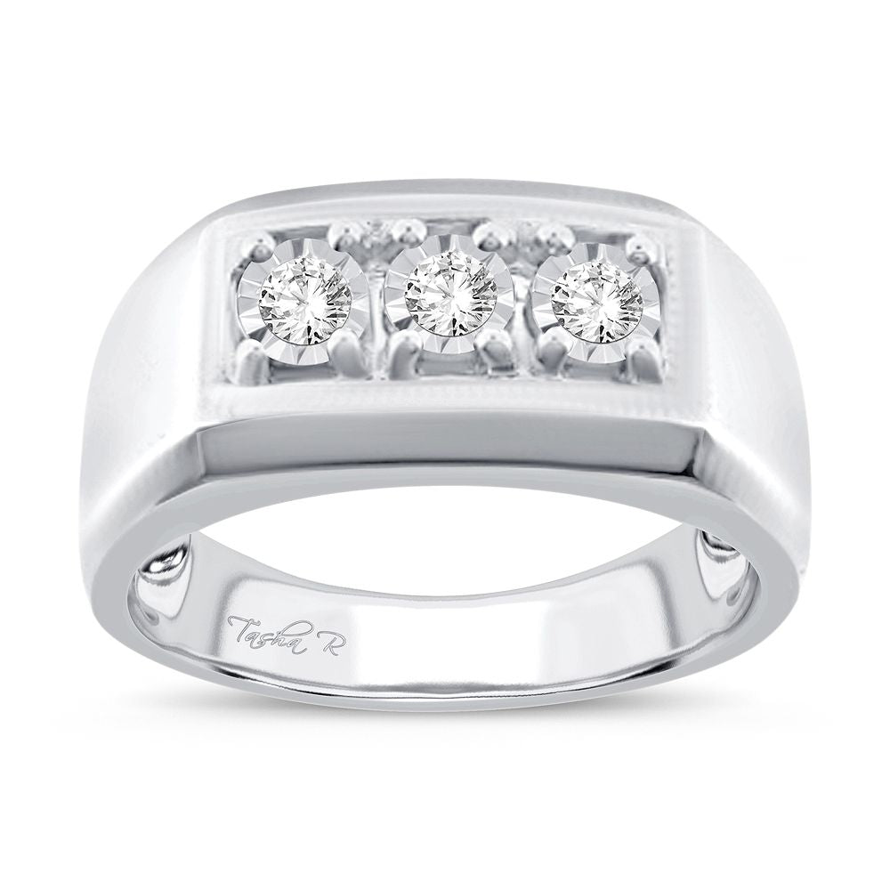 0.06 ct Men's Diamond Ring in 10K Gold