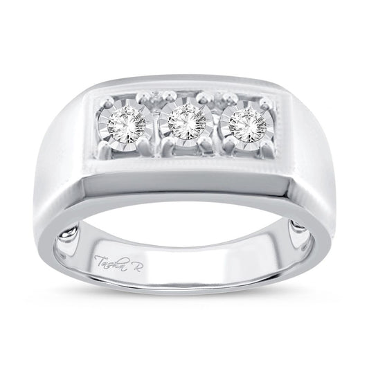 0.06 ct Men's Diamond Ring in 10K Gold