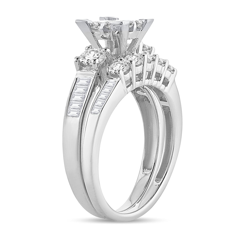 3.00 ct Diamond Bridal Ring in 14K Gold