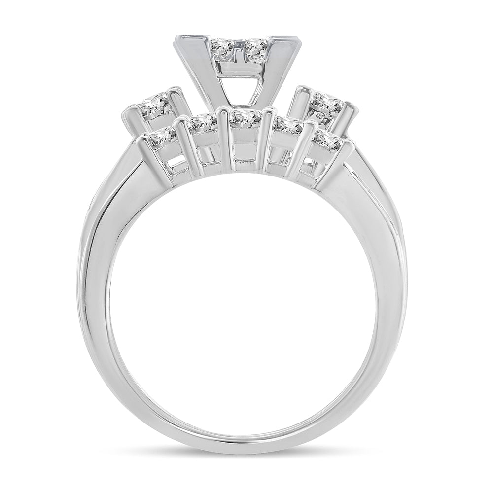 2.00 ct Diamond Bridal Ring in 14K Gold