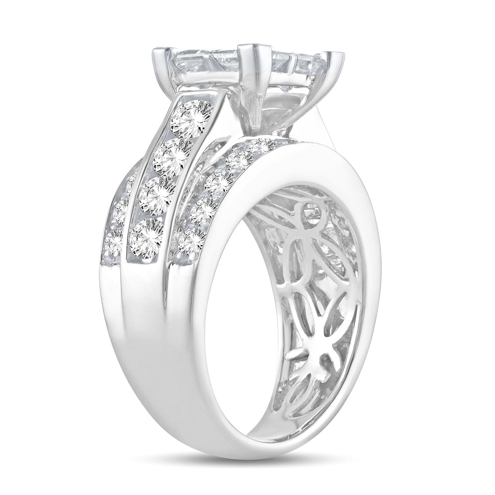 3.50 ct Diamond Ring in 14K Gold