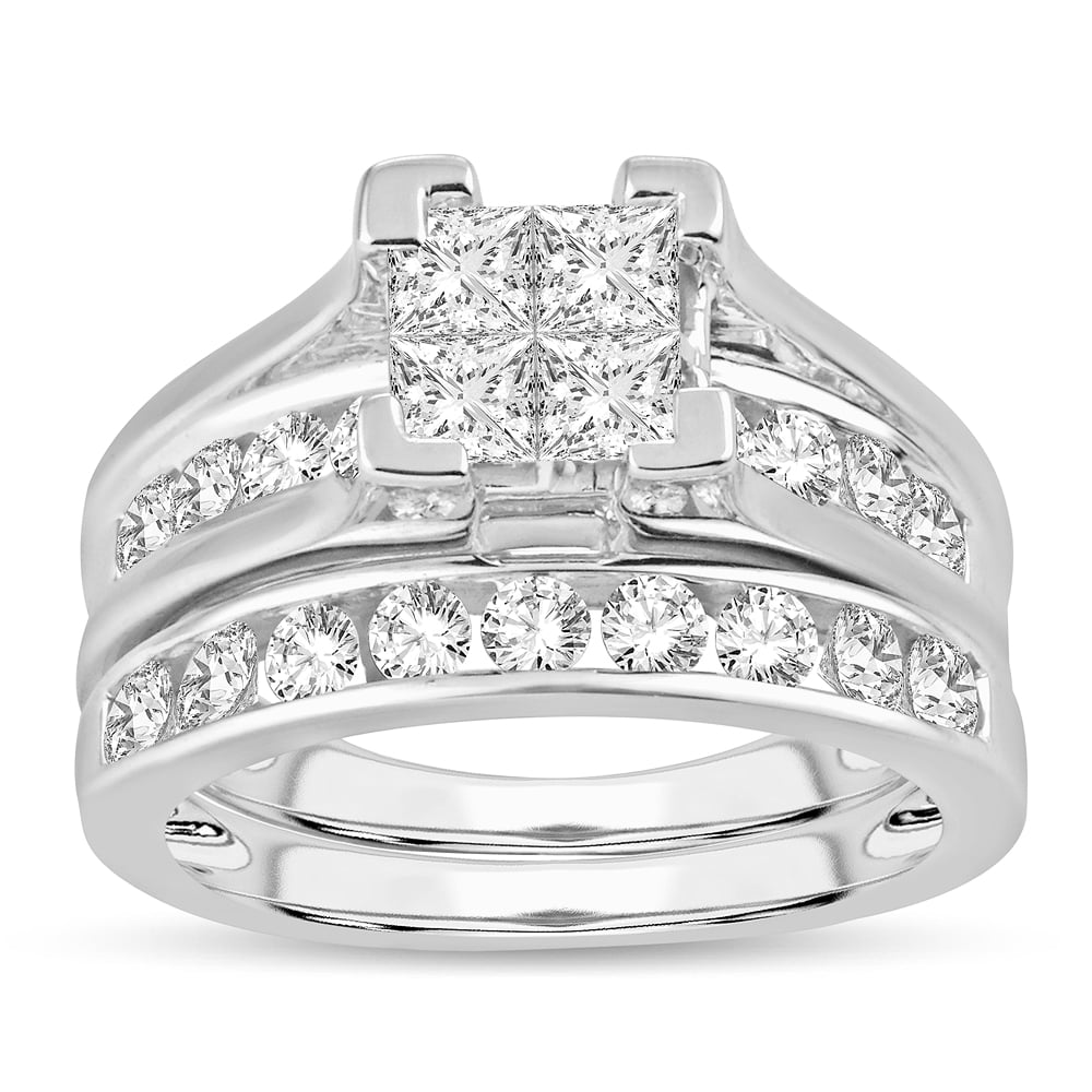 1.50 ct Diamond Bridal Ring in 14K Gold