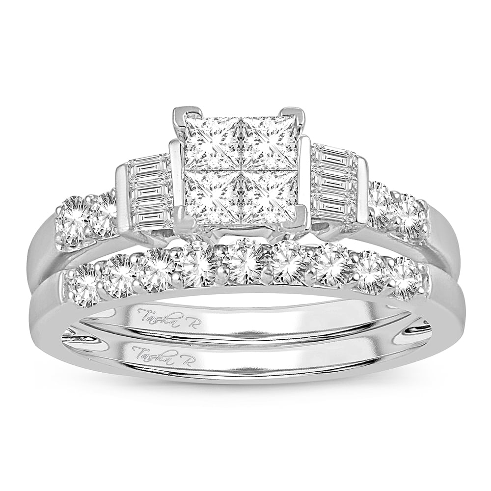4.00 ct Diamond Bridal Ring in 14K Gold