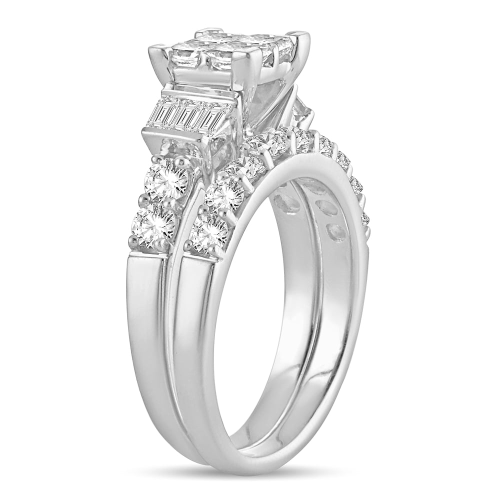 2.00 ct Diamond Bridal Ring in 14K Gold