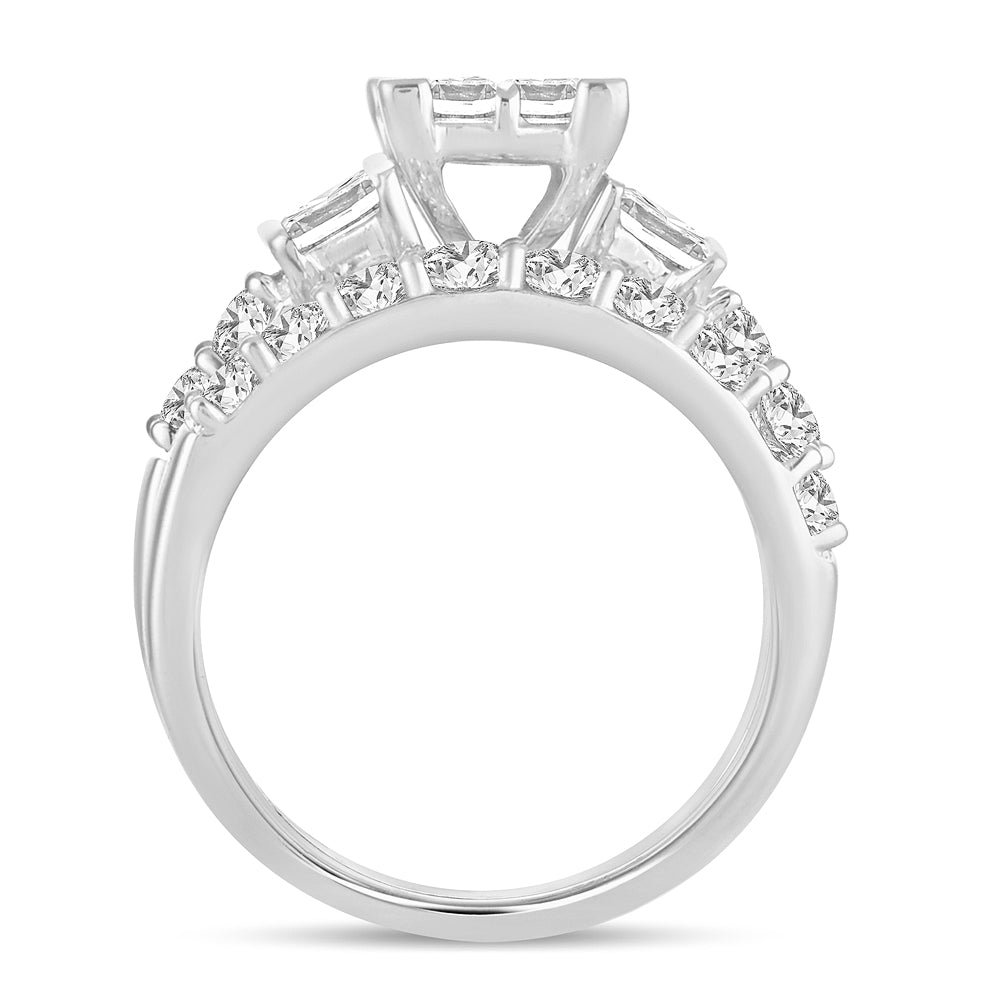 2.00 ct Diamond Bridal Ring in 14K Gold