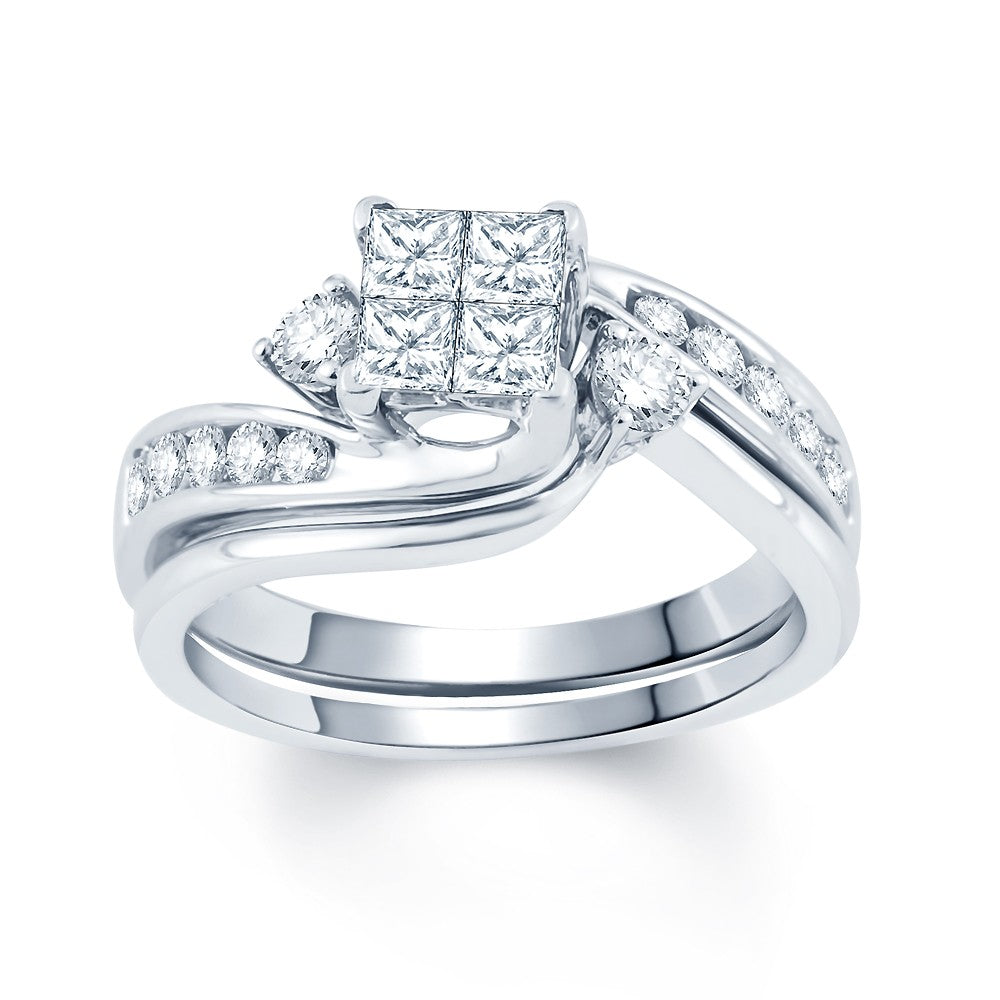 2.00 ct Diamond Bridal Ring in 14K Gold