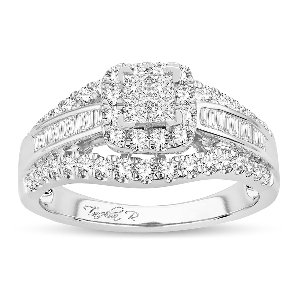 4.00 ct Diamond Bridal Ring in 14K Gold
