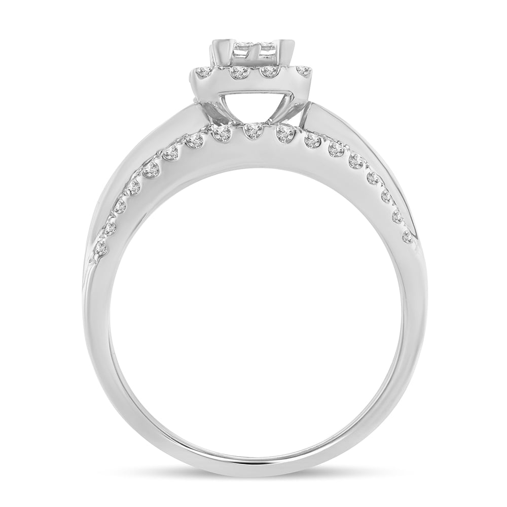 3.00 ct Diamond Bridal Ring in 14K Gold