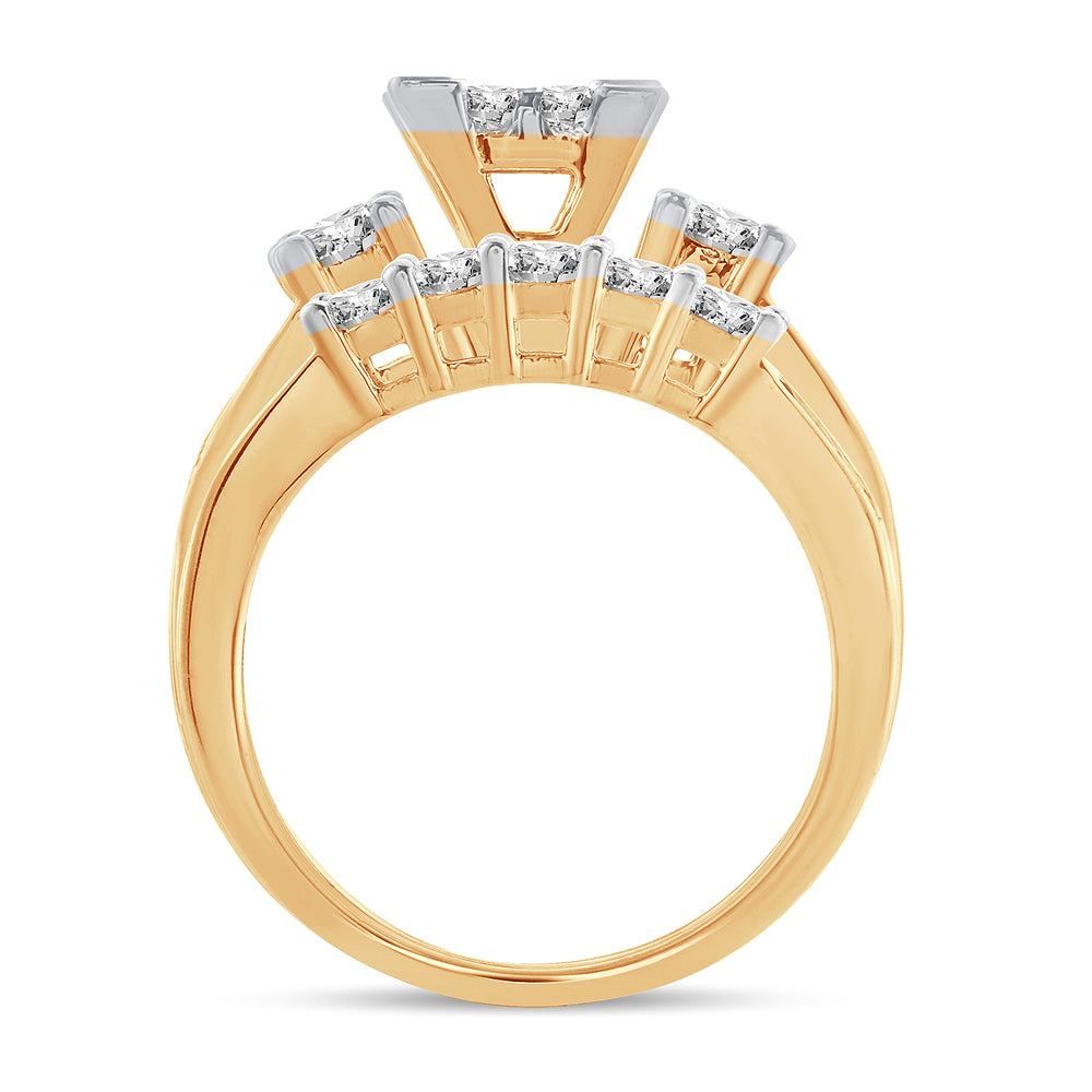 2.00 ct Diamond Bridal Ring in 14K Gold