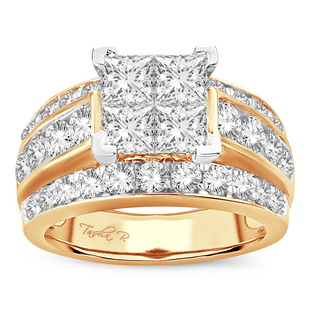 3.50 ct Diamond Ring in 14K Gold