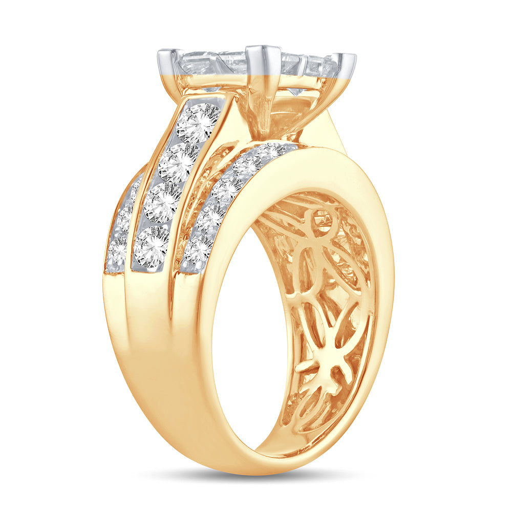 3.50 ct Diamond Ring in 14K Gold