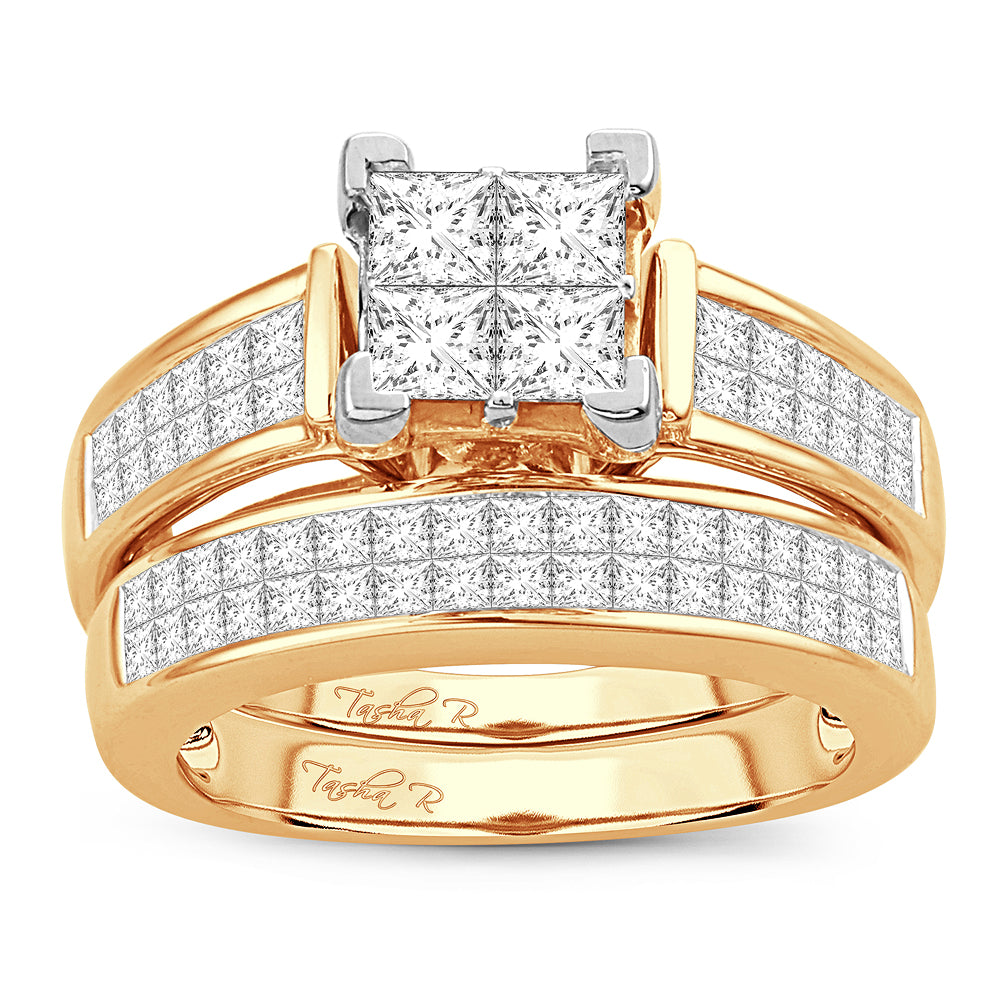 2.00 ct Diamond Bridal Ring in 14K Gold