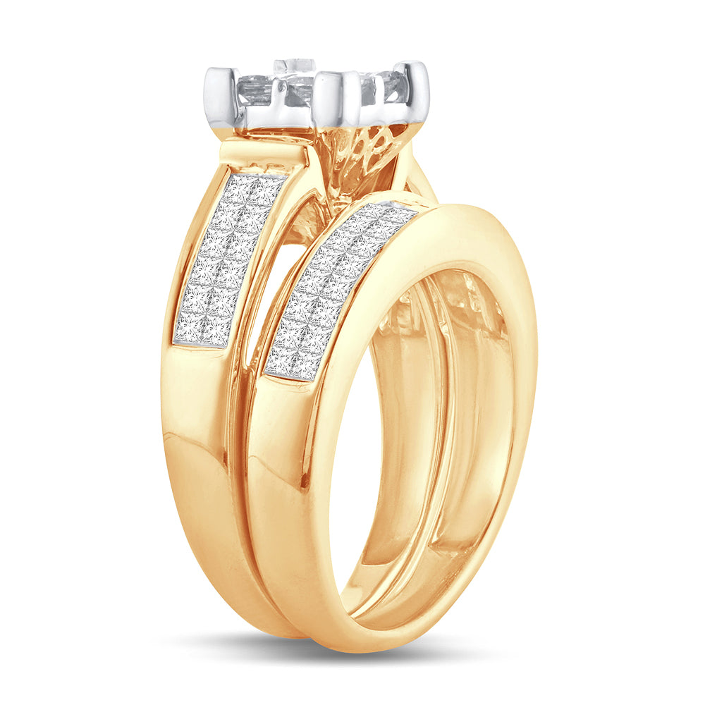 2.00 ct Diamond Bridal Ring in 14K Gold