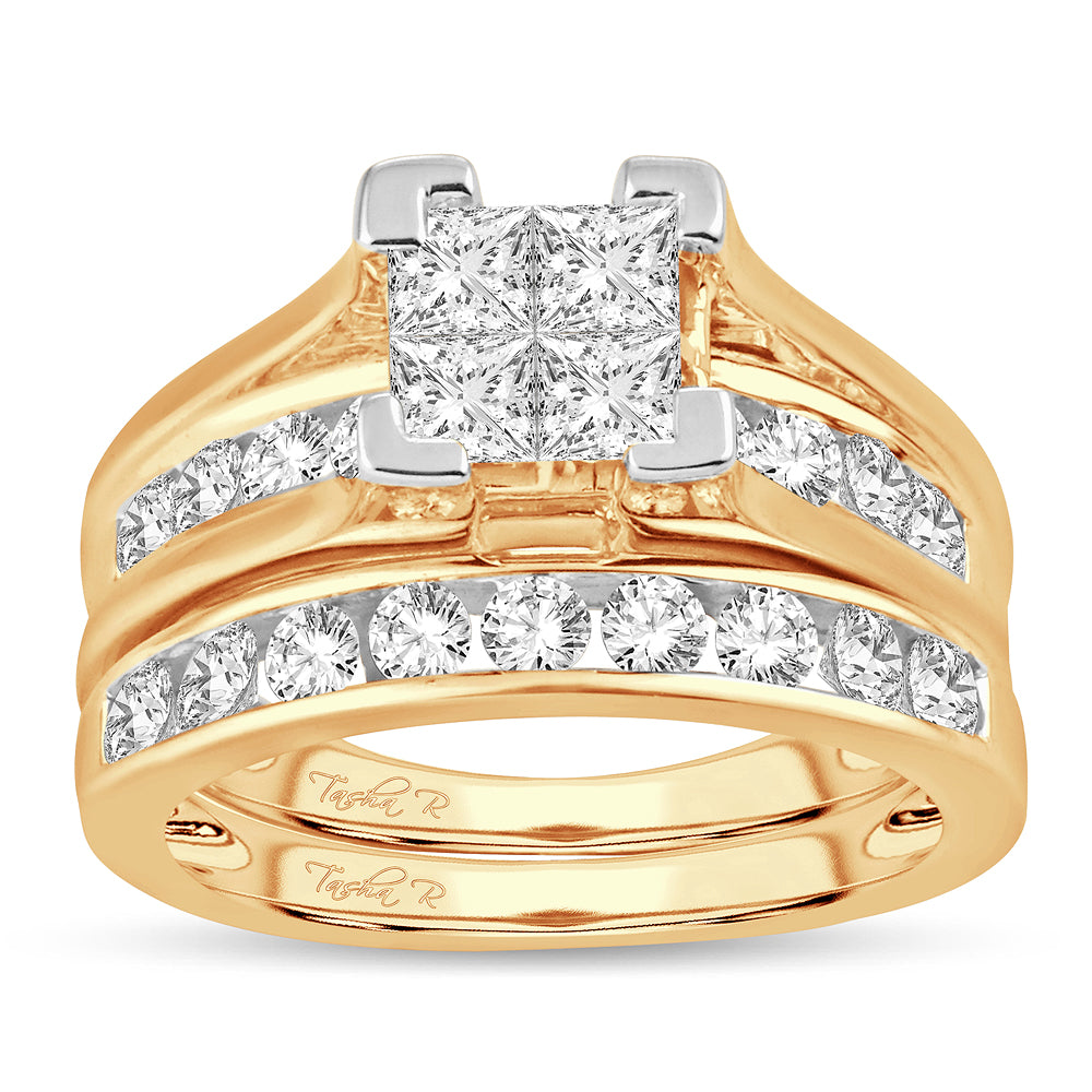 1.50 ct Diamond Bridal Ring in 14K Gold