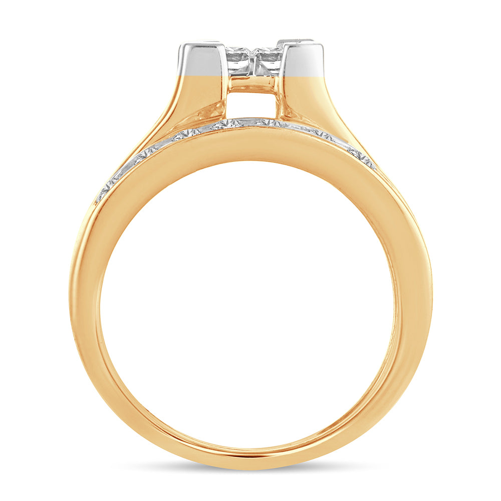 1.50 ct Diamond Bridal Ring in 14K Gold
