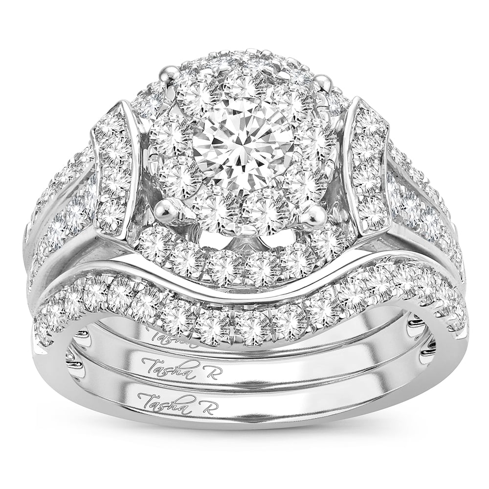 2.00 ct Diamond Bridal Ring in 14K Gold