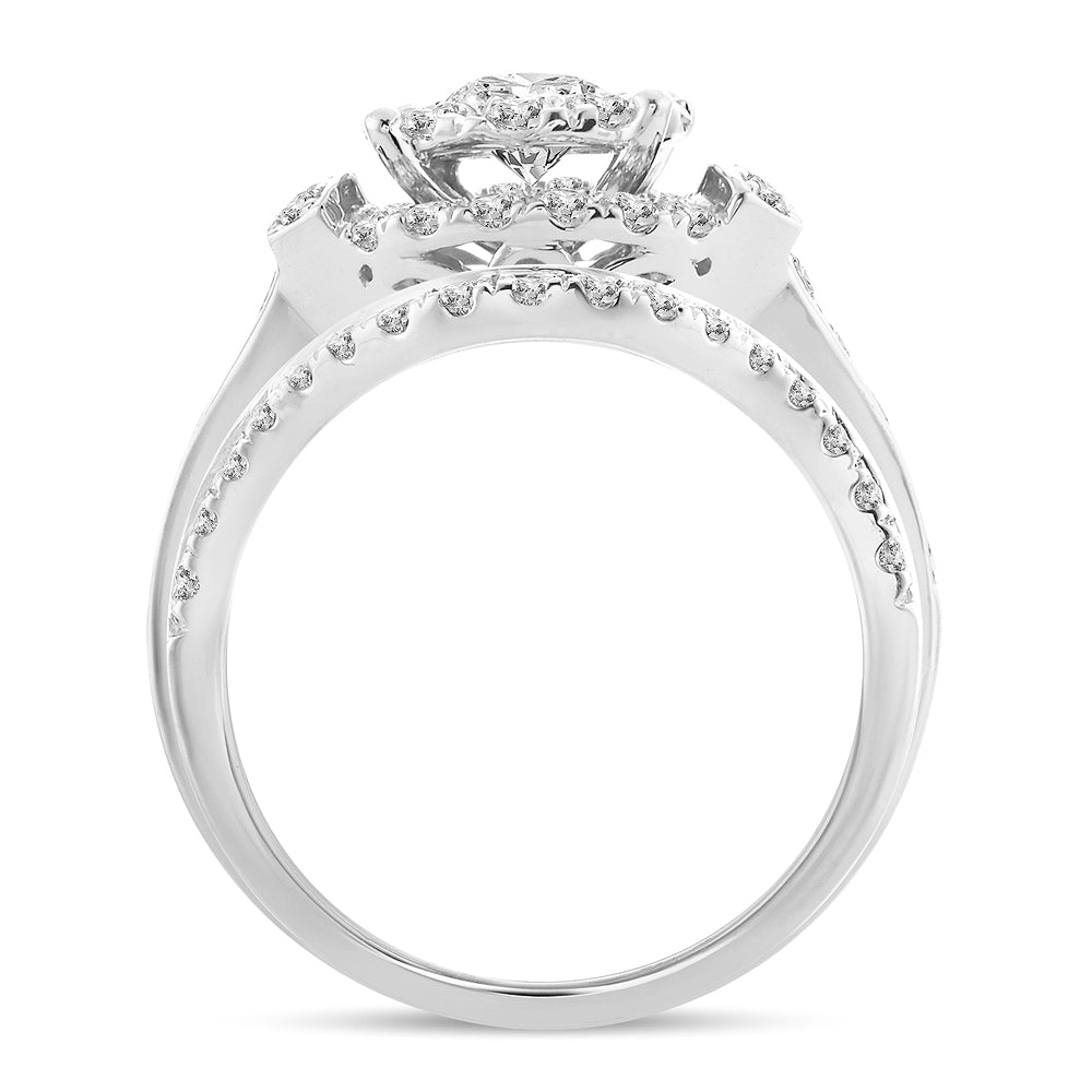 2.00 ct Diamond Bridal Ring in 14K Gold