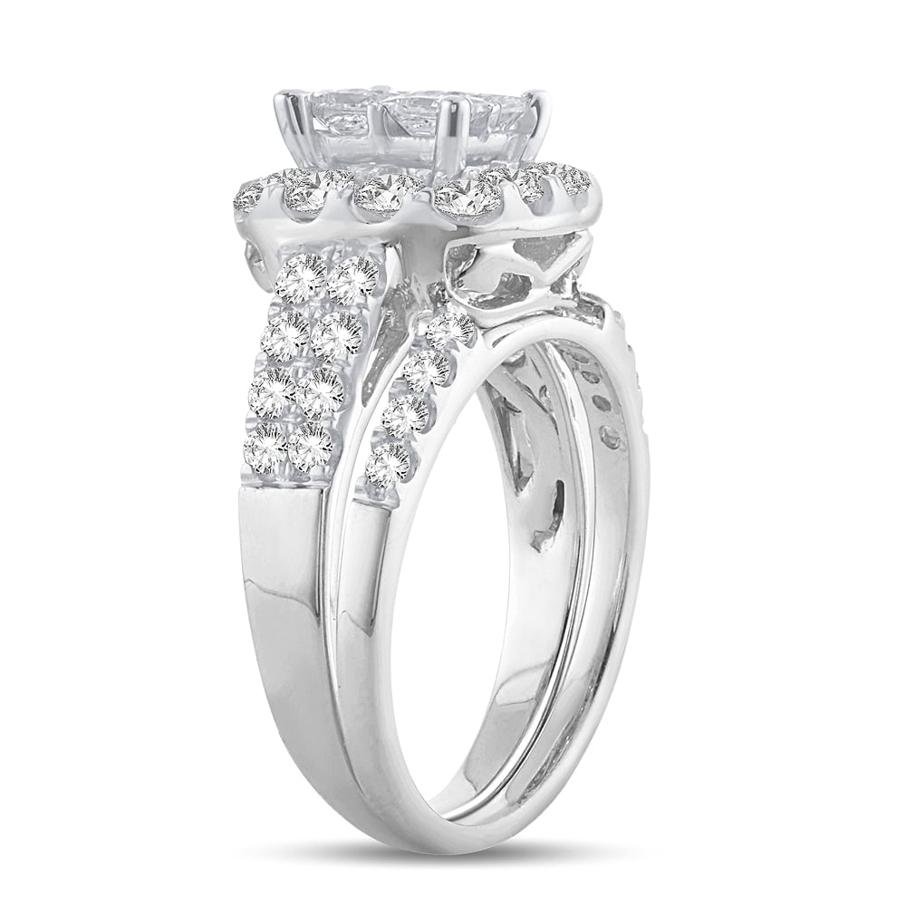 2.05 ct Diamond Bridal Ring in 14K Gold