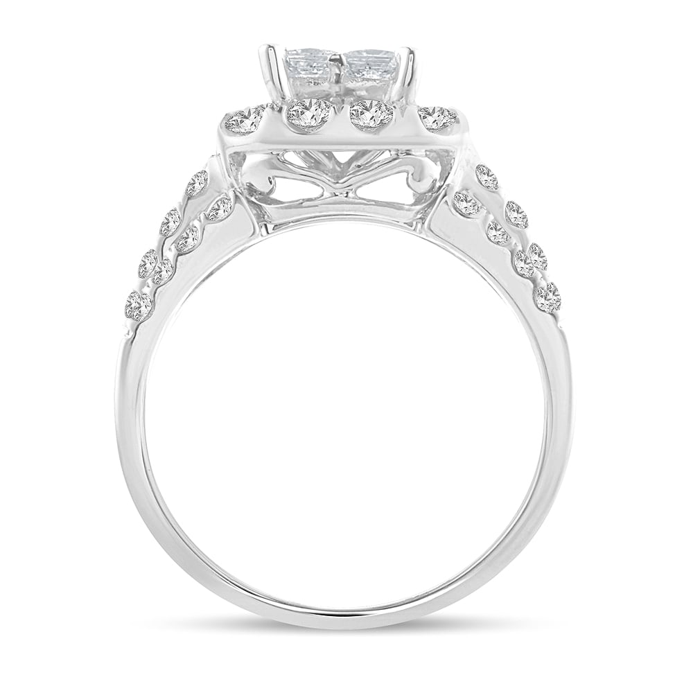 2.05 ct Diamond Bridal Ring in 14K Gold