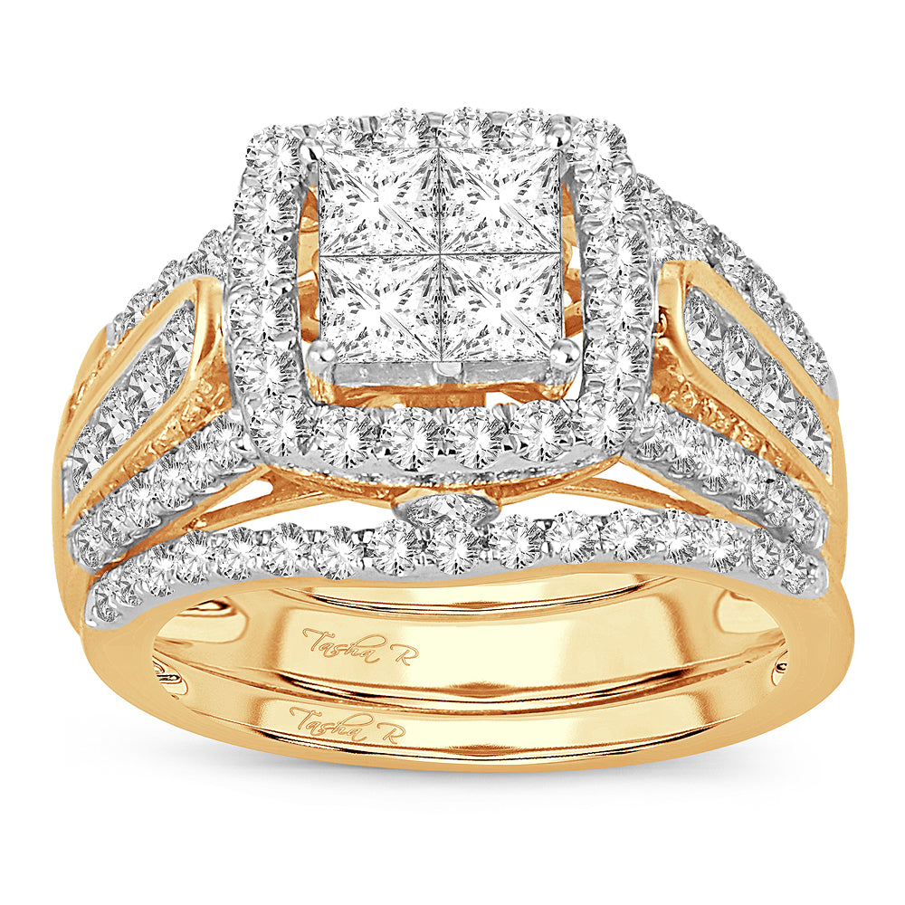 2.25 ct Diamond Bridal Ring in 14K Gold