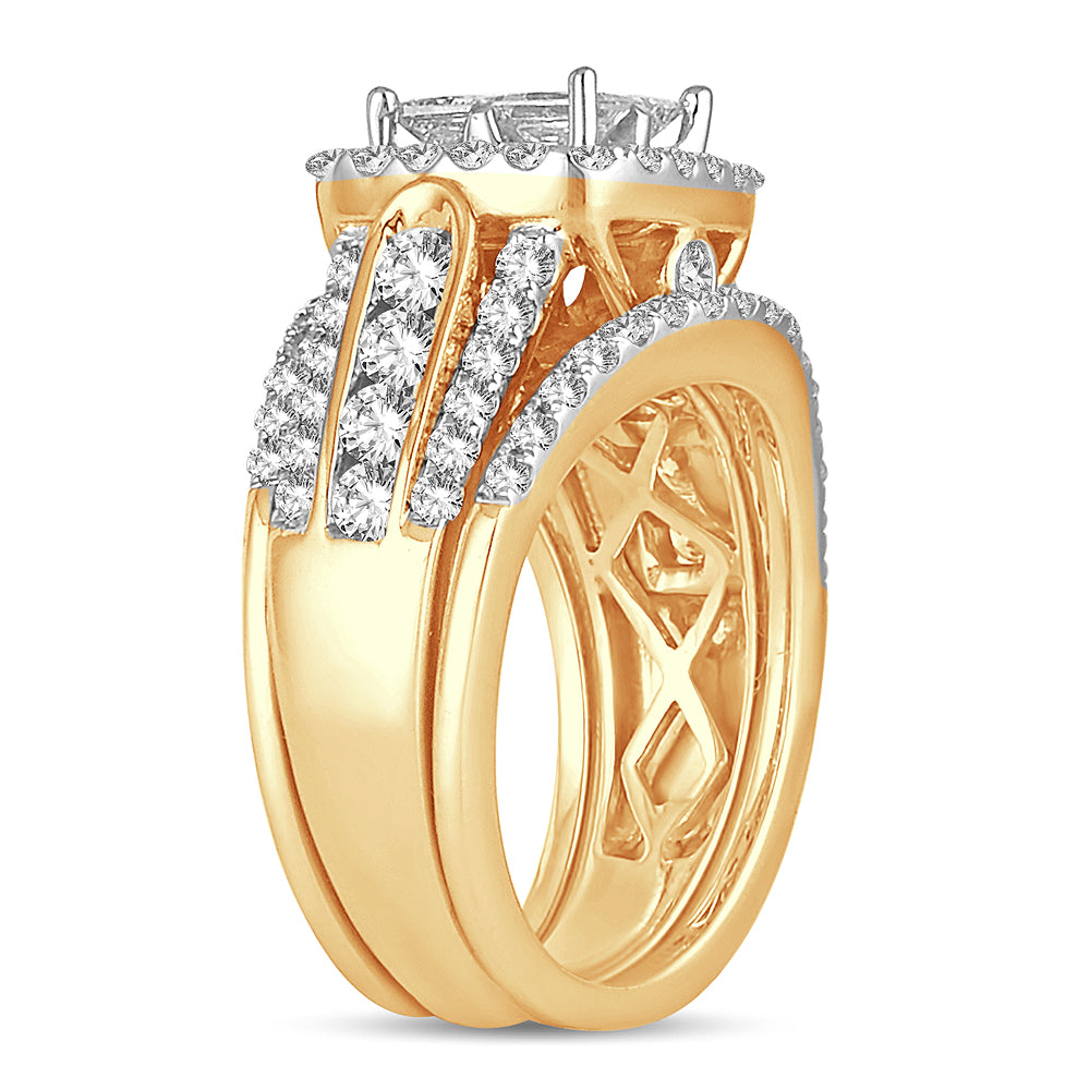 2.25 ct Diamond Bridal Ring in 14K Gold