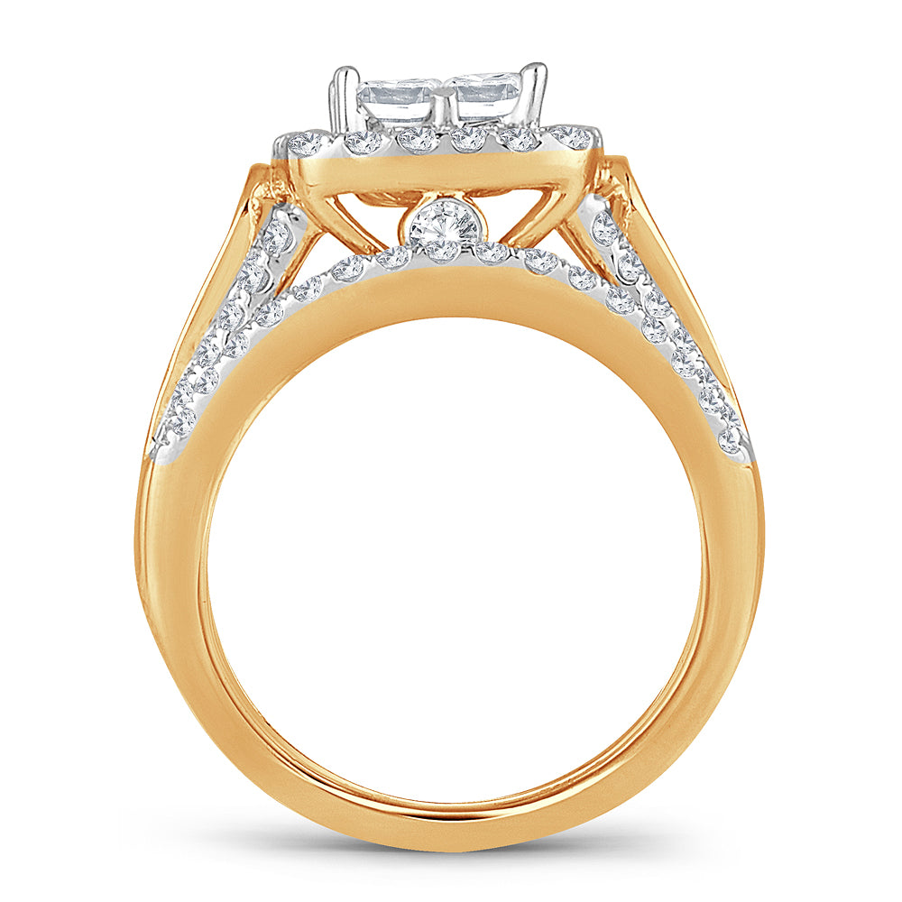 2.25 ct Diamond Bridal Ring in 14K Gold