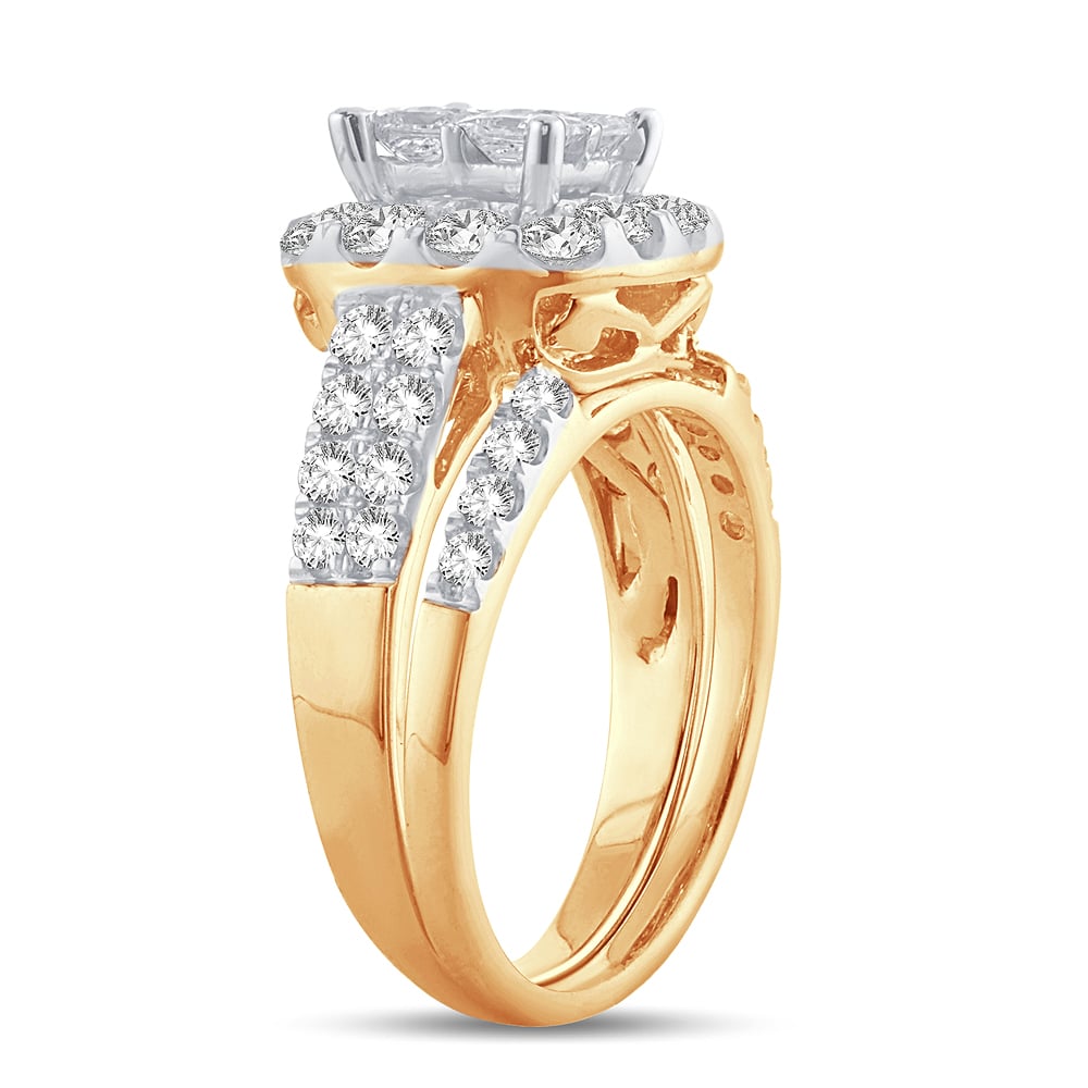 2.05 ct Diamond Bridal Ring in 14K Gold