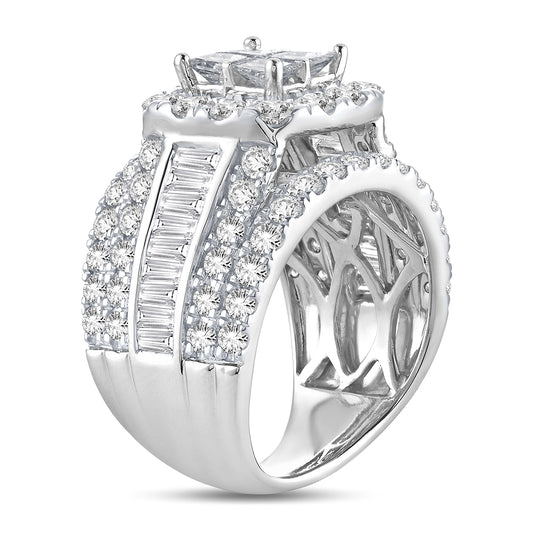 4.00 ct Diamond Bridal Ring in 14K Gold