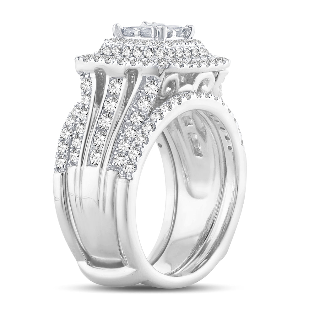 2.01 ct Diamond Bridal Ring in 14K Gold