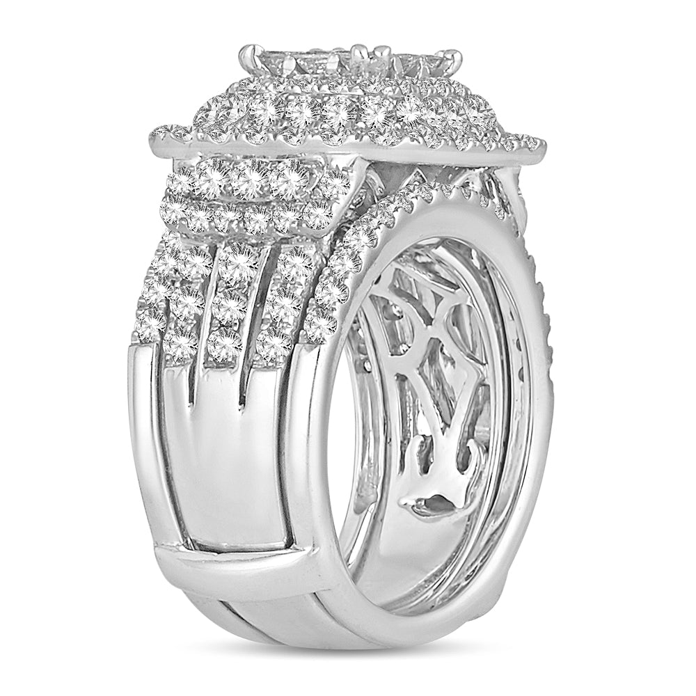 3.00 ct Diamond Bridal Ring in 14K Gold