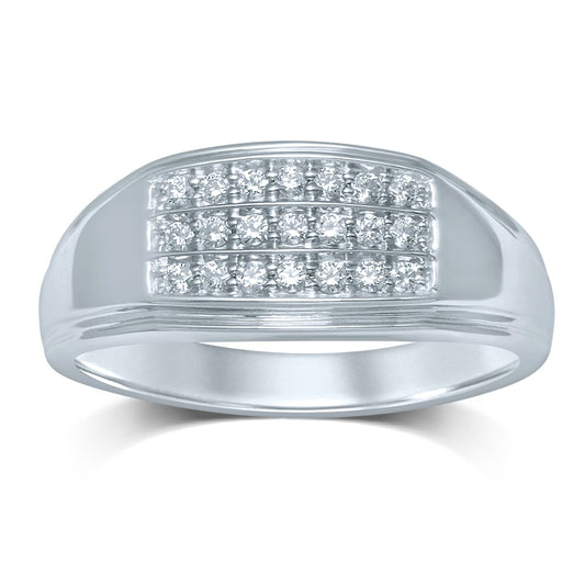 0.25 ct Men's Diamond Ring in 14K Gold