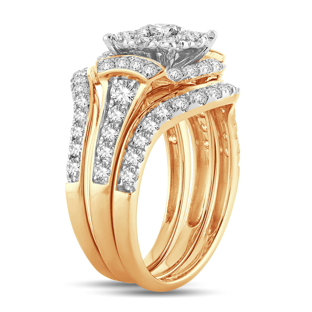 2.00 ct Diamond Bridal Ring in 14K Gold