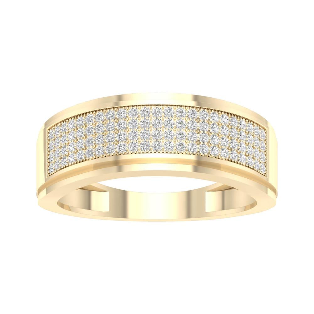 0.30 ct Men's Band in 10K Gold