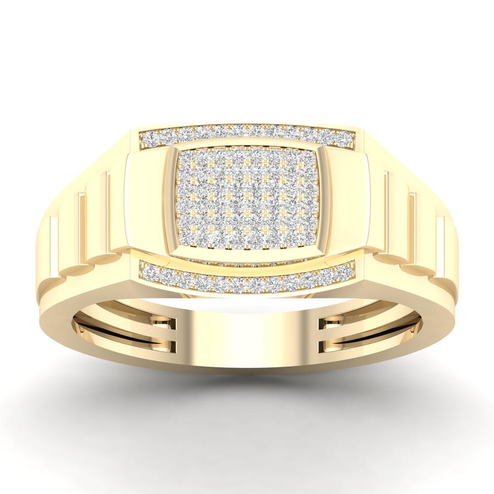 0.20 ct Men's Diamond Ring in 10K Gold