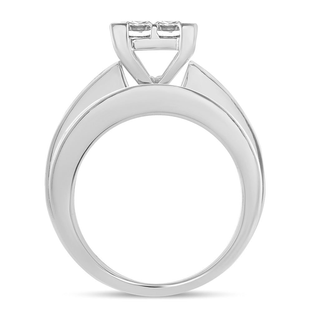 3.00 ct Diamond Bridal Ring in 14K Gold