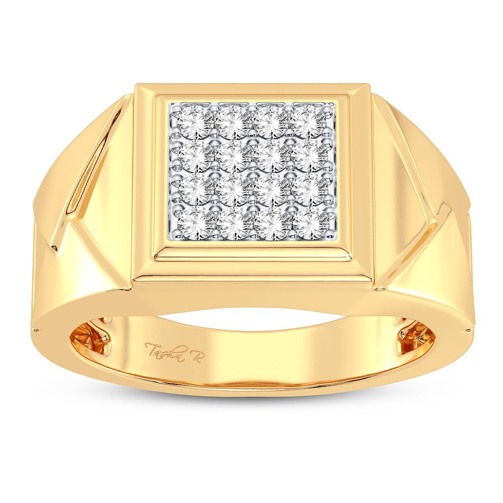0.35 ct Men's Diamond Ring in 14K Gold