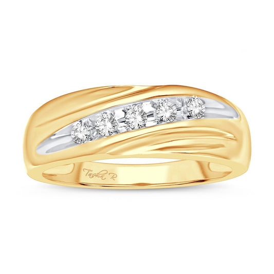 0.25 ct Men's Diamond Ring in 10K Gold