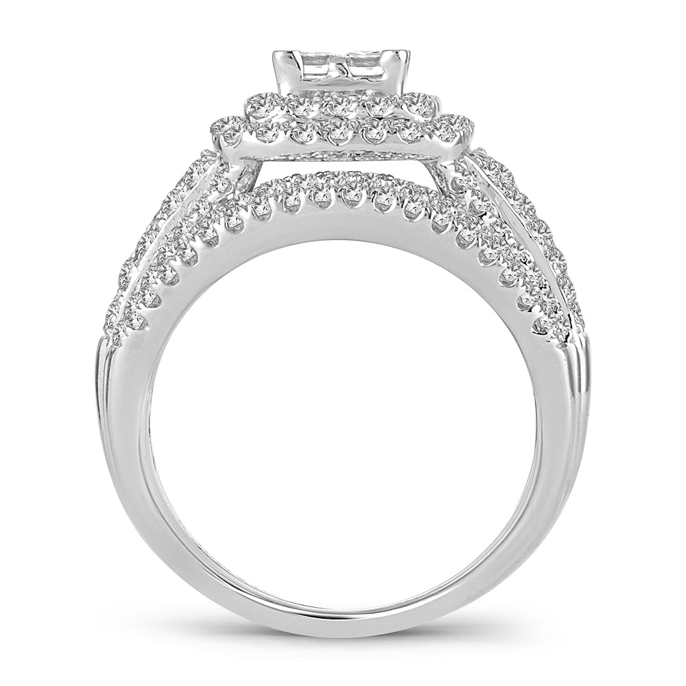 2.02 ct Diamond Bridal Ring in 14K Gold