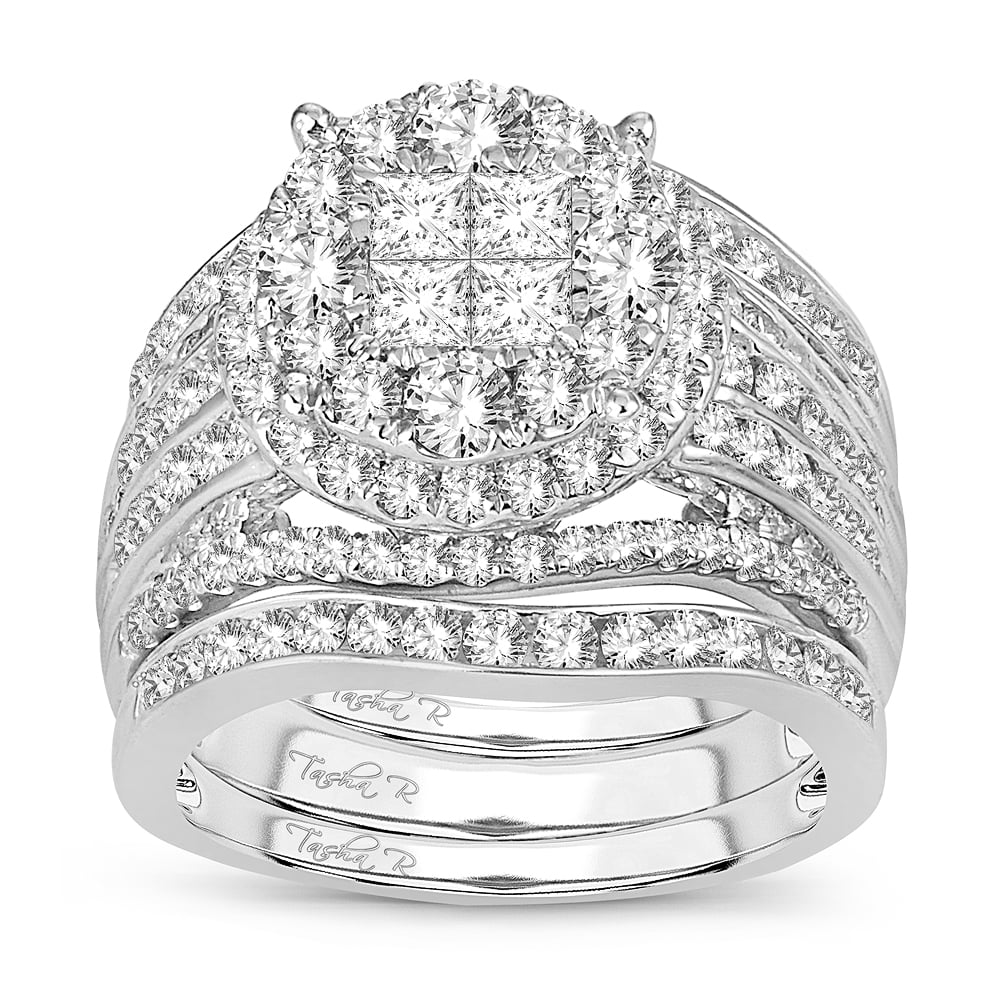2.52 ct Diamond Bridal Ring in 14K Gold