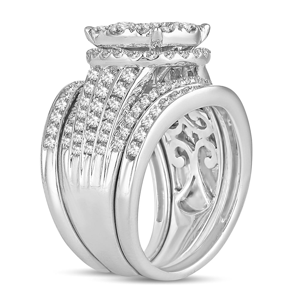2.52 ct Diamond Bridal Ring in 14K Gold