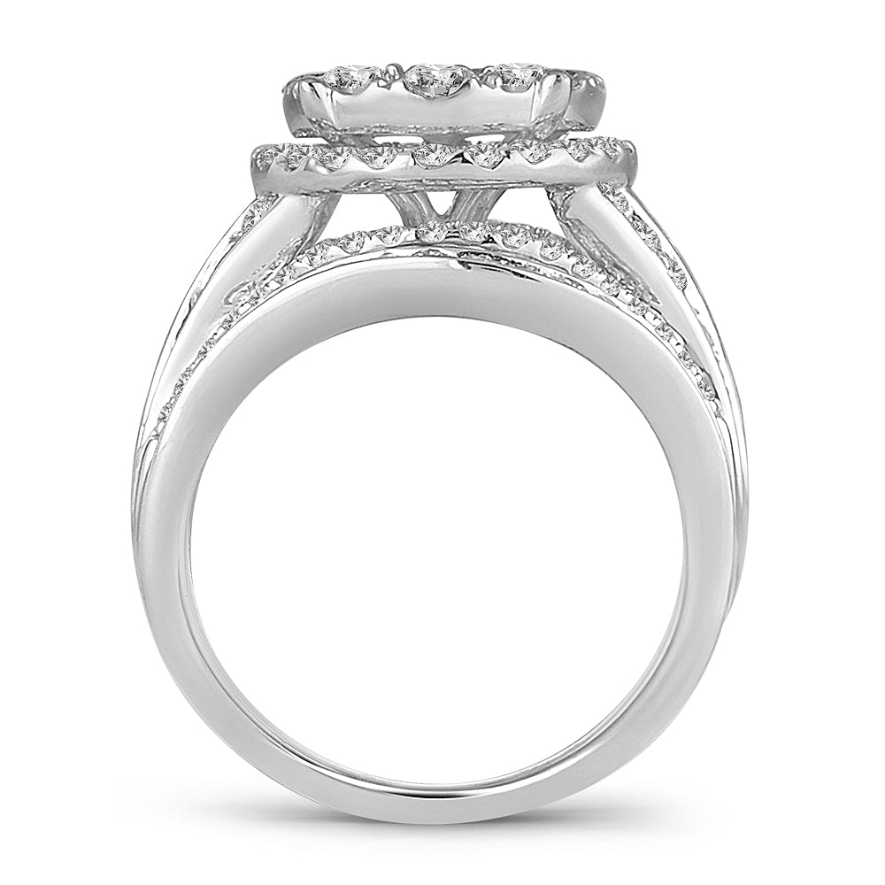 2.52 ct Diamond Bridal Ring in 14K Gold