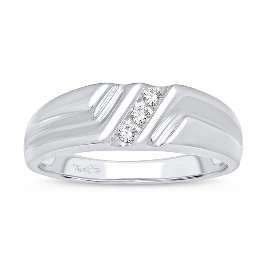 0.07 ct Men's Diamond Ring in 10K Gold