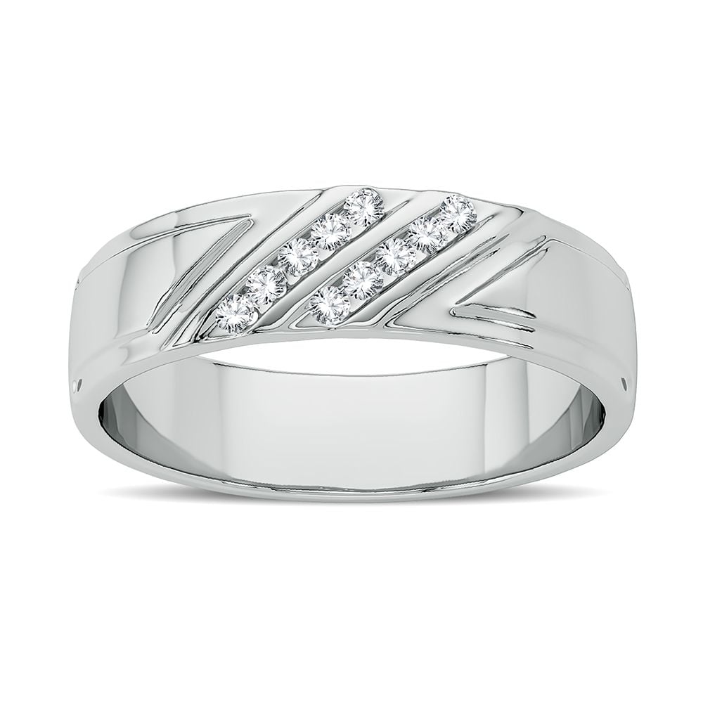 0.10 ct Men's Diamond Band in 14K Gold