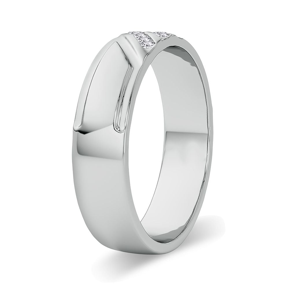0.10 ct Men's Diamond Band in 14K Gold