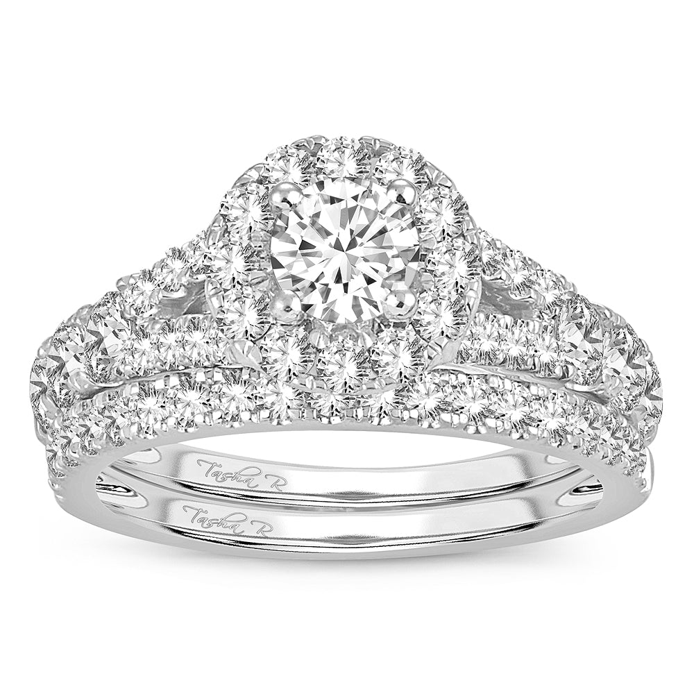 2.00 ct Diamond Bridal Ring in 14K Gold