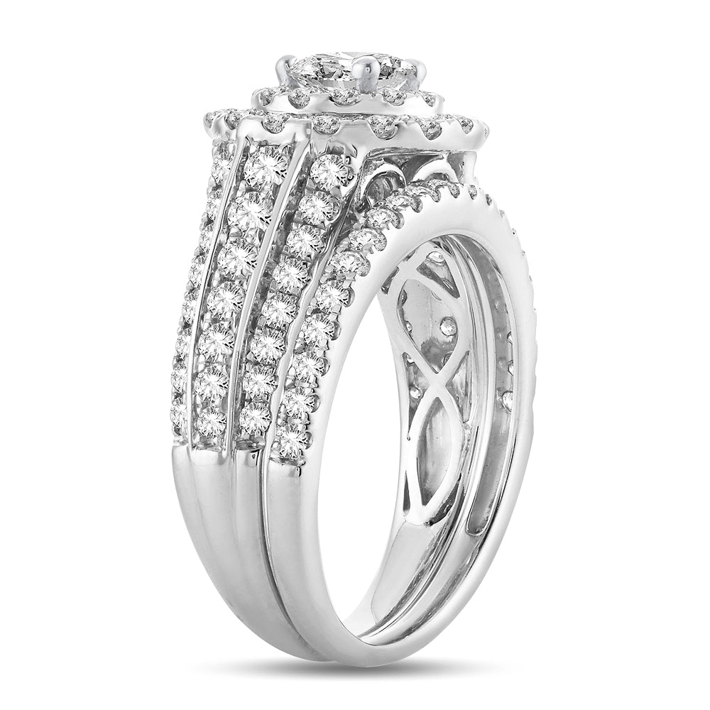 2.00 ct Diamond Bridal Ring in 14K Gold