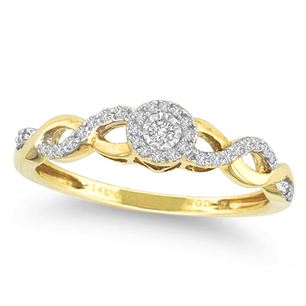 0.16 ct Diamond Ring in 14K Gold